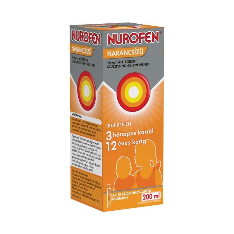 Nurofen 20 mg/ml belsőleges szuszpenzió gyermekeknek narancsízű