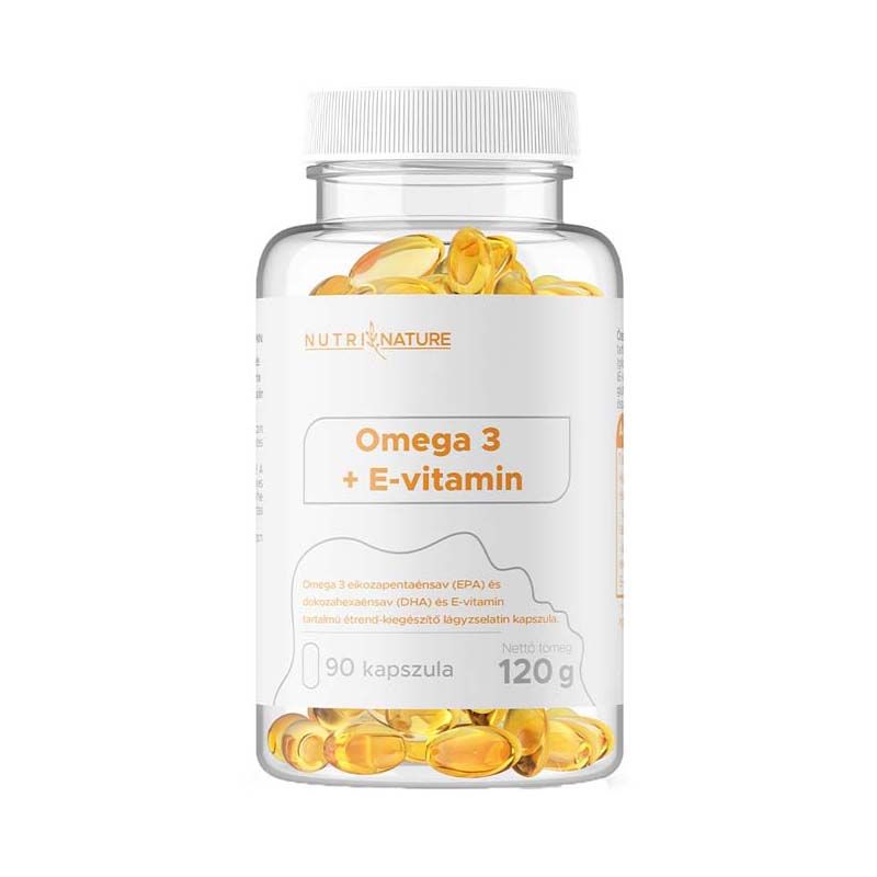 Nutri Nature Omega3+E vitamin kapszula