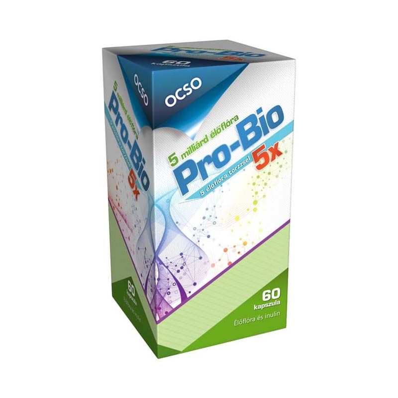 Ocso Pro-Bio 5x élőflóra + inulin kapszula