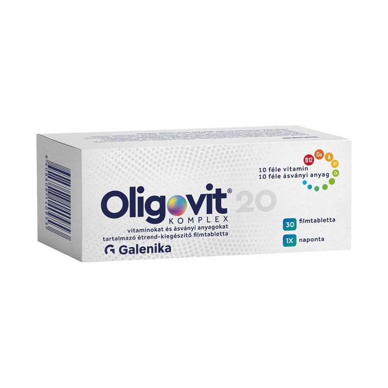 Oligovit 20 Komplex vitamin és ásványi anyag filmtabletta