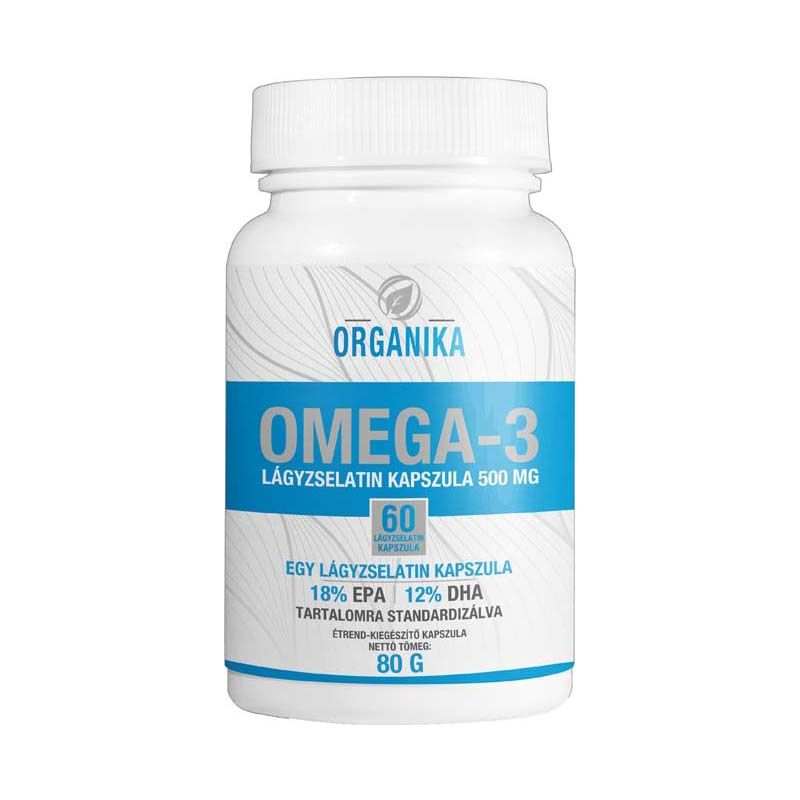 Organika Omega-3 500 mg lágyzselatin kapszula