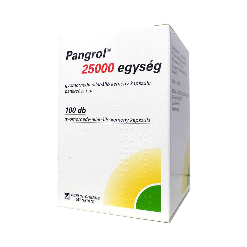 Pangrol 25 000 egység gyomornedv-ellenálló keménykapszula