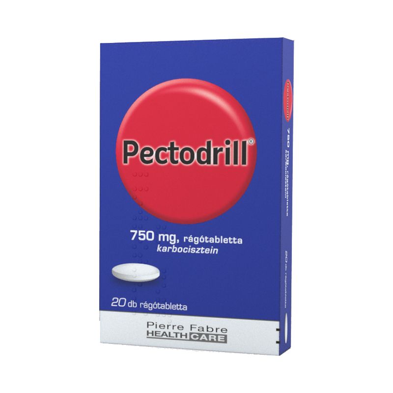Mucopront 750 mg rágótabletta (új név: Pectodrill)