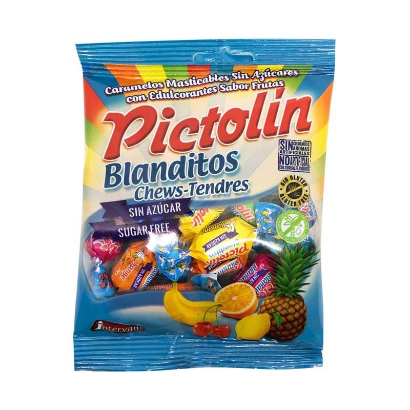 Pictolin gyümölcsízesítésű cukormentes puhakaramell édesítőszerekkel