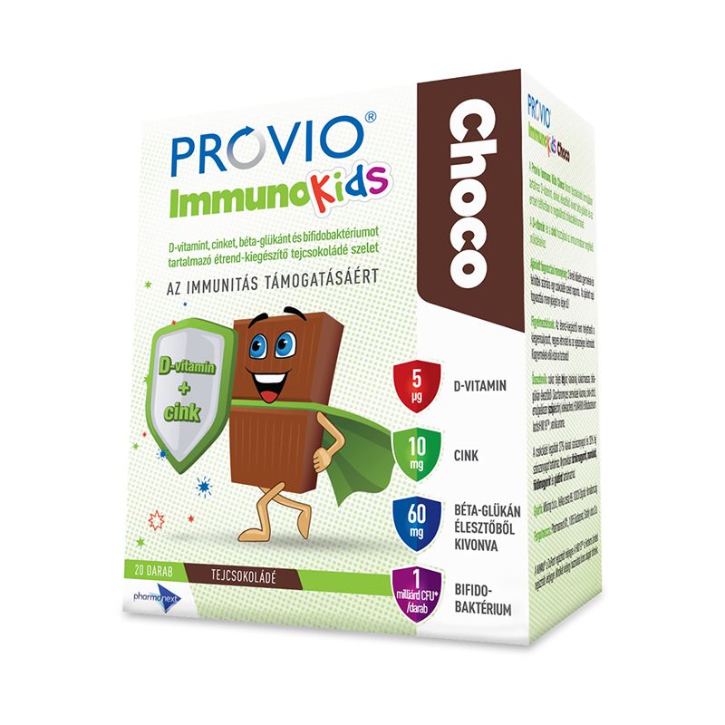 Provio Immuno Kids Choco tejcsokoládé szelet