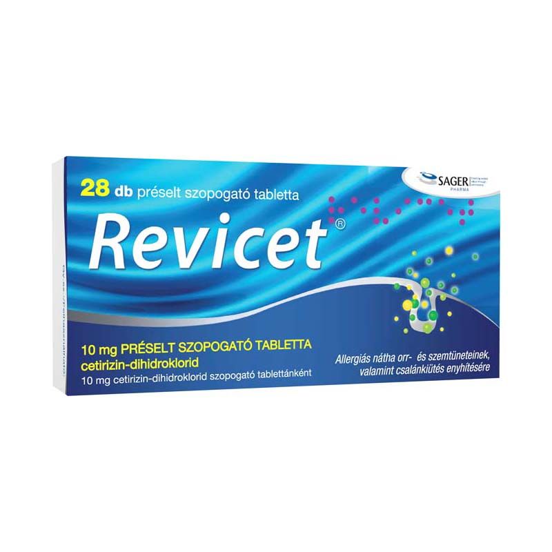 Revicet 10 mg préselt szopogató tabletta