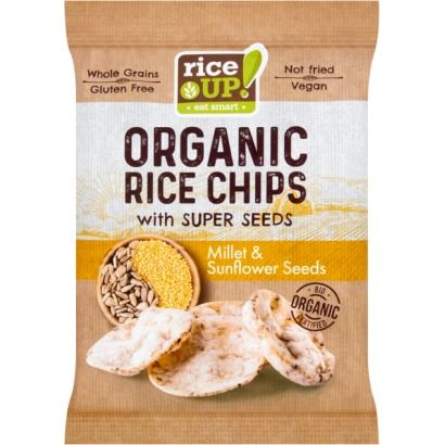 Rice Up Bio barna rizs chips köles napraforgós