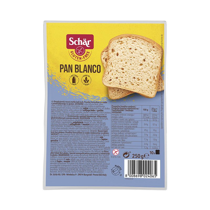 Schar Pan Blanco gluténmentes fehér kenyér