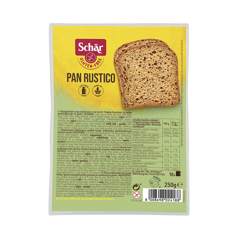 Schar Pan Rustico gluténmentes kenyér