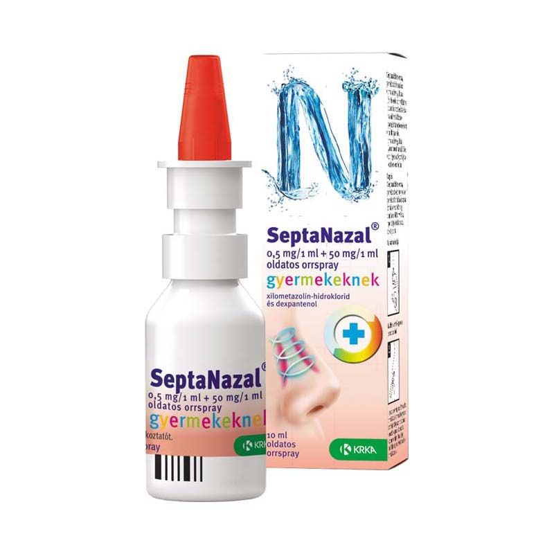 SeptaNazal 0,5 mg/1 ml + 50 mg/1 ml oldatos orrspray gyermekeknek
