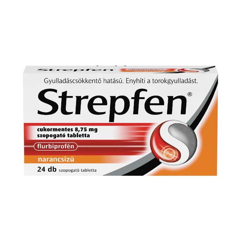 Strepfen 8,75 mg cukormentes szopogató tabletta narancs ízű