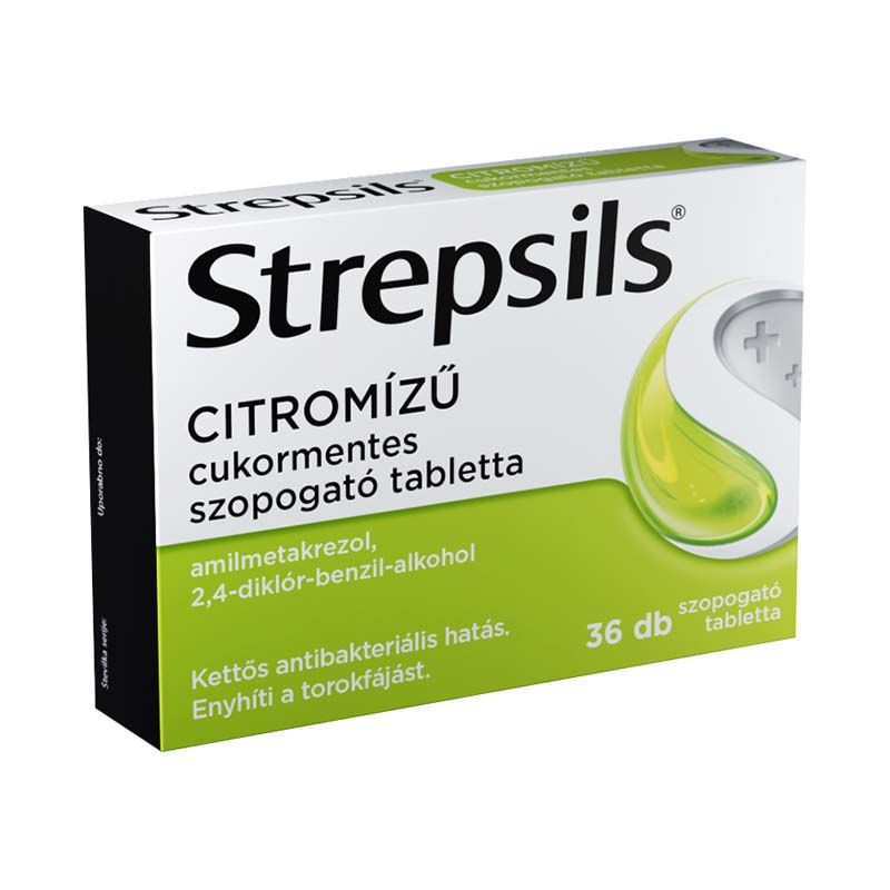 Strepsils citromízű cukormentes szopogató tabletta