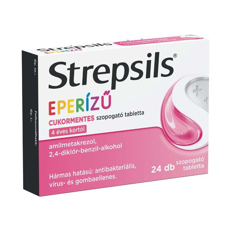 Strepsils eperízű cukormentes szopogató tabletta