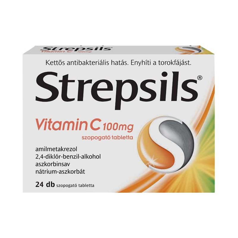 Strepsils Vitamin C 100 mg szopogató tabletta