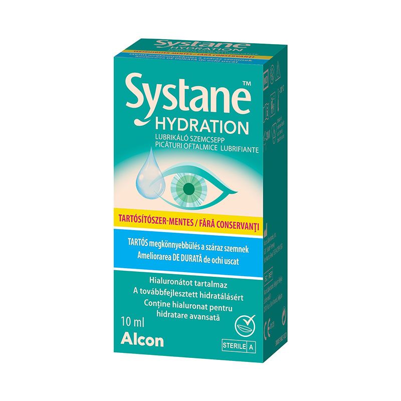 Systane Hydration tartósítószermentes lubrikáló szemcsepp