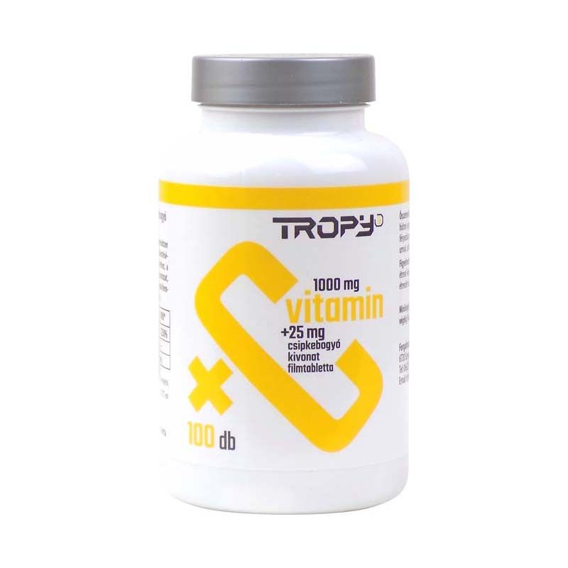 Tropy C-vitamin 1000 mg + 25 mg Csipkebogyó kivonat tabletta