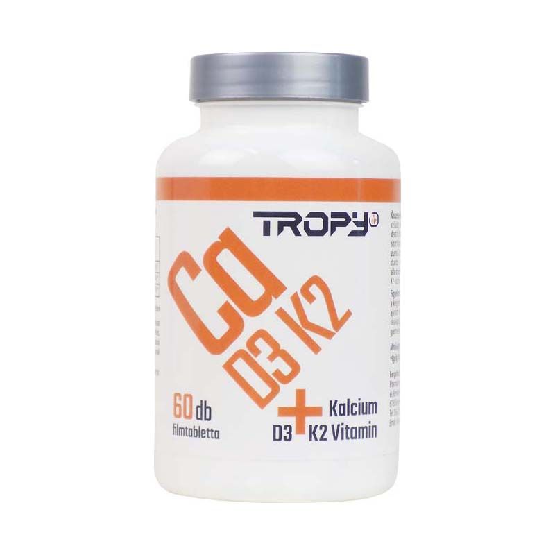 Tropy Kalcium + D3 + K2-vitamin étrend-kiegészítő filmtabletta