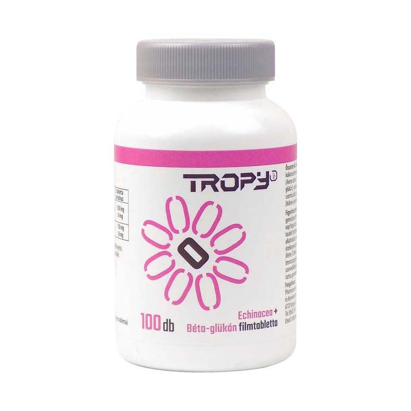 Tropy Echinacea + béta-glükán filmtabletta  