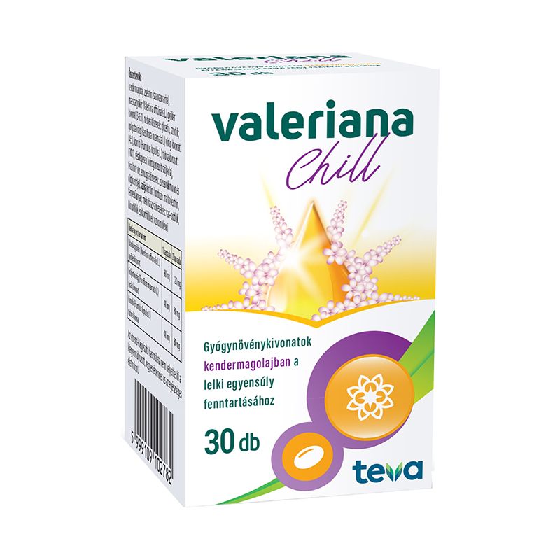 Valeriana Chill gyógynövény kivonatos lágy kapszula
