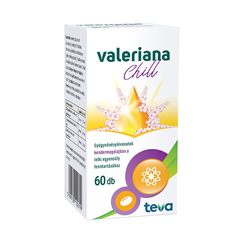 Valeriana Chill gyógynövény kivonatos lágy kapszula