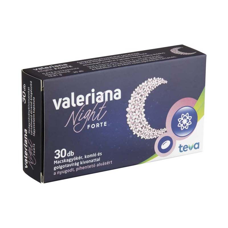 Valeriana Night Forte étrend-kiegészítő kapszula