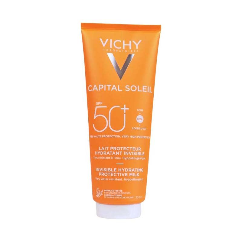 Vichy Capital Soleil Hidratáló naptej arcra és testre SPF 50+