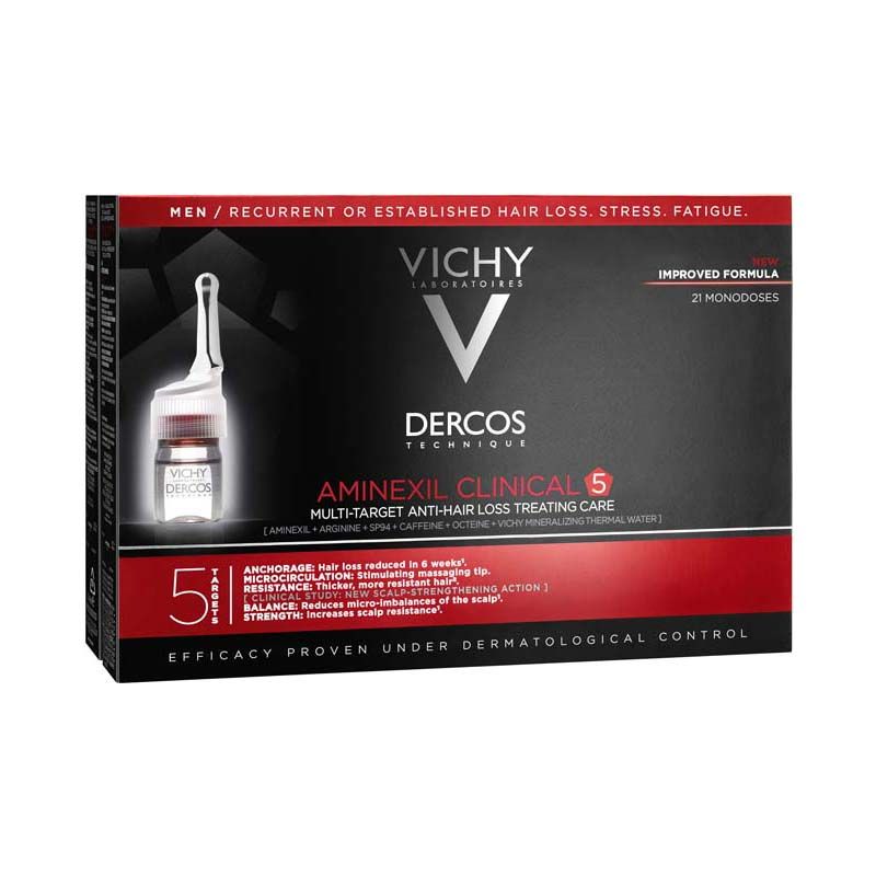Vichy Dercos aminexil Clinical 5 hajhullás elleni Férfiaknak