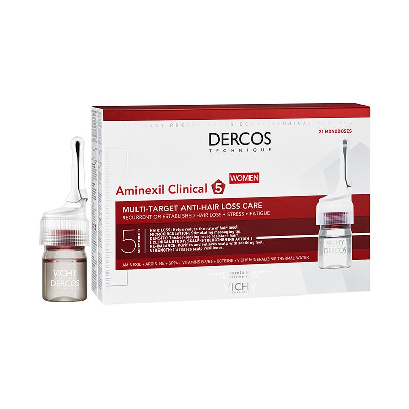 Vichy Dercos Aminexil Clinical 5 hajhullás elleni ampullák nőknek