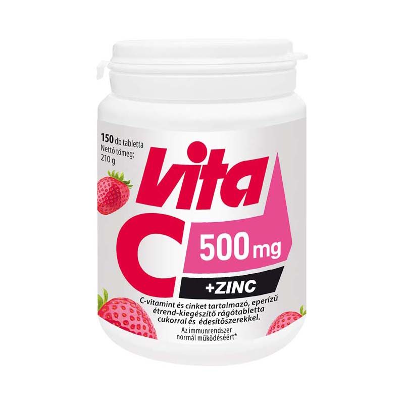 Vitabalans Vita C 500 mg + Zn rágótabletta