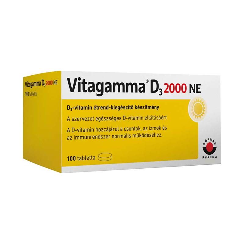Vitagamma D3-vitamin 2000 NE tabletta
