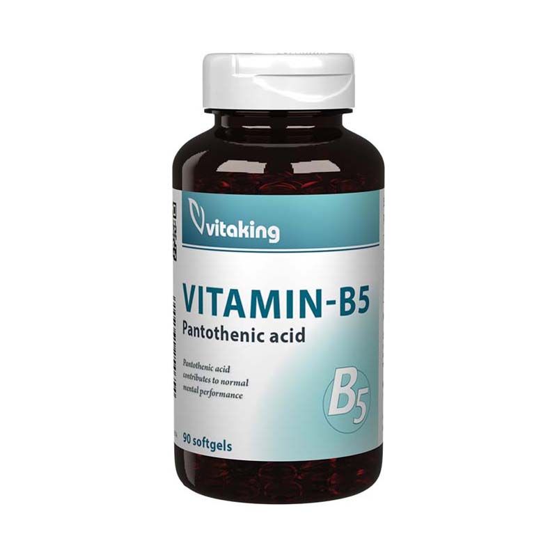 Vitaking B5-vitamin 200 mg gélkapszula