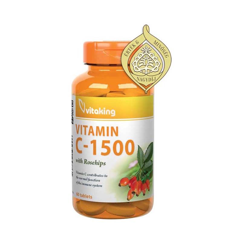 Vitaking C-vitamin 1500 mg csipkebogyó tabletta