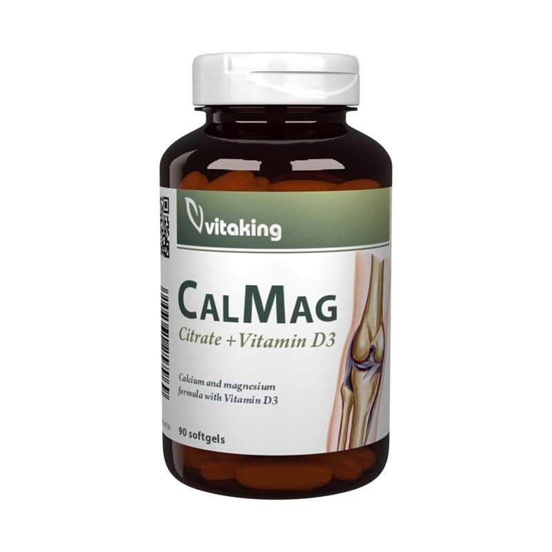 Vitaking CalMag Citrát + D3-Vitamin gélkapszula