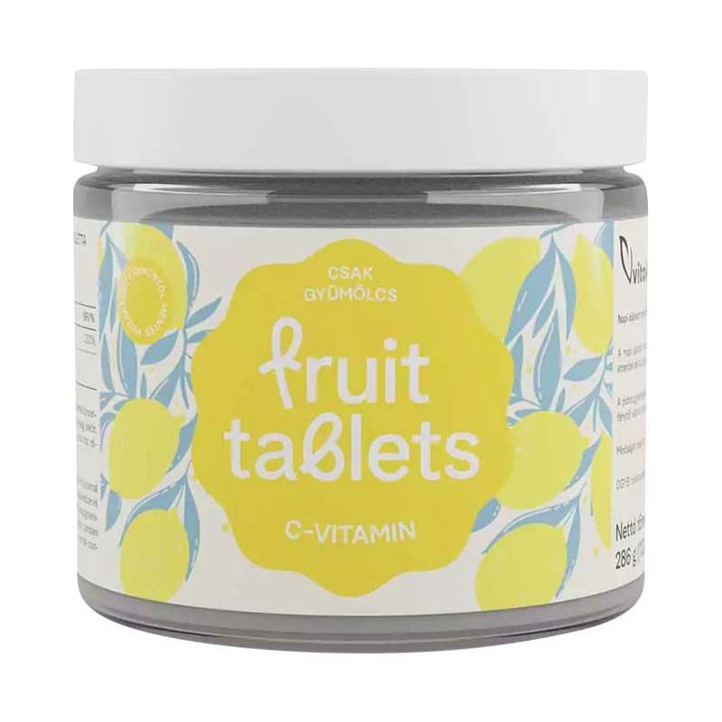 Vitaking Fruit Tablets C-vitamin gyümölcszselé tabletta alma-citrom