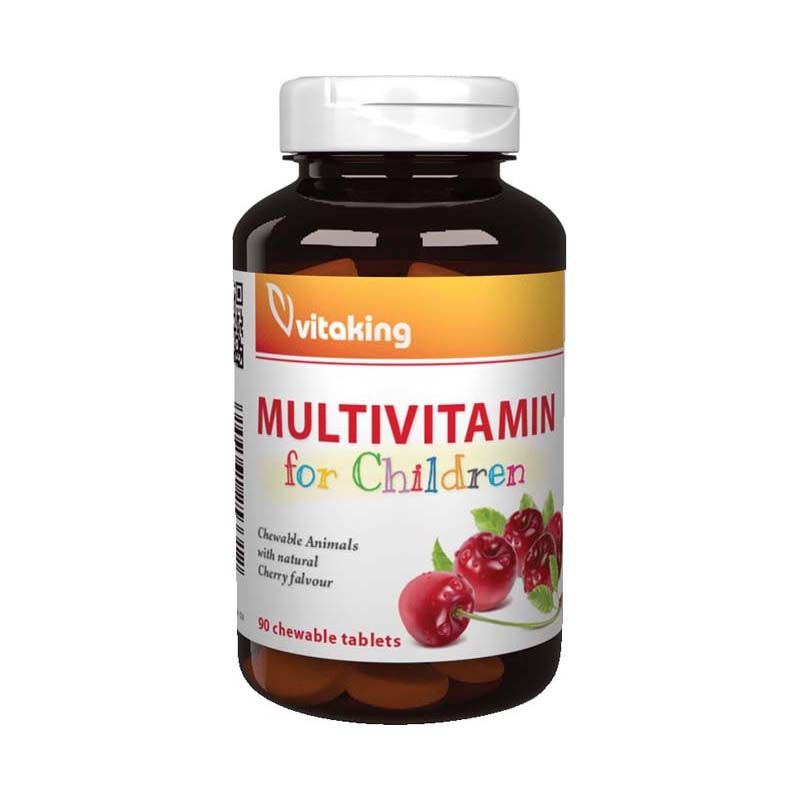 Vitaking Gyerek multivitamin rágótabletta meggy ízű
