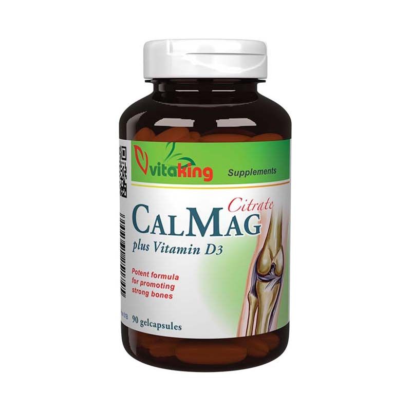 Vitaking Kalcium+ Magnézium+ citrát+ D3 vitamin gélkapszula