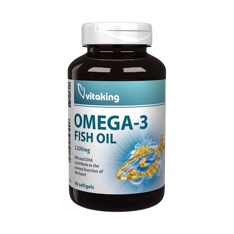Vitaking Omega-3 halolaj 1200 mg gélkapszula