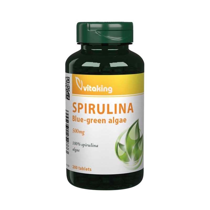 Vitaking Spirulina alga 500 mg tabletta