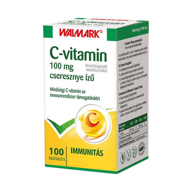 Walmark C-vitamin 100 mg cseresznye ízű rágótabletta
