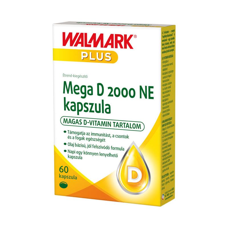 Walmark Mega D 2000 NE étrend-kiegészítő kapszula