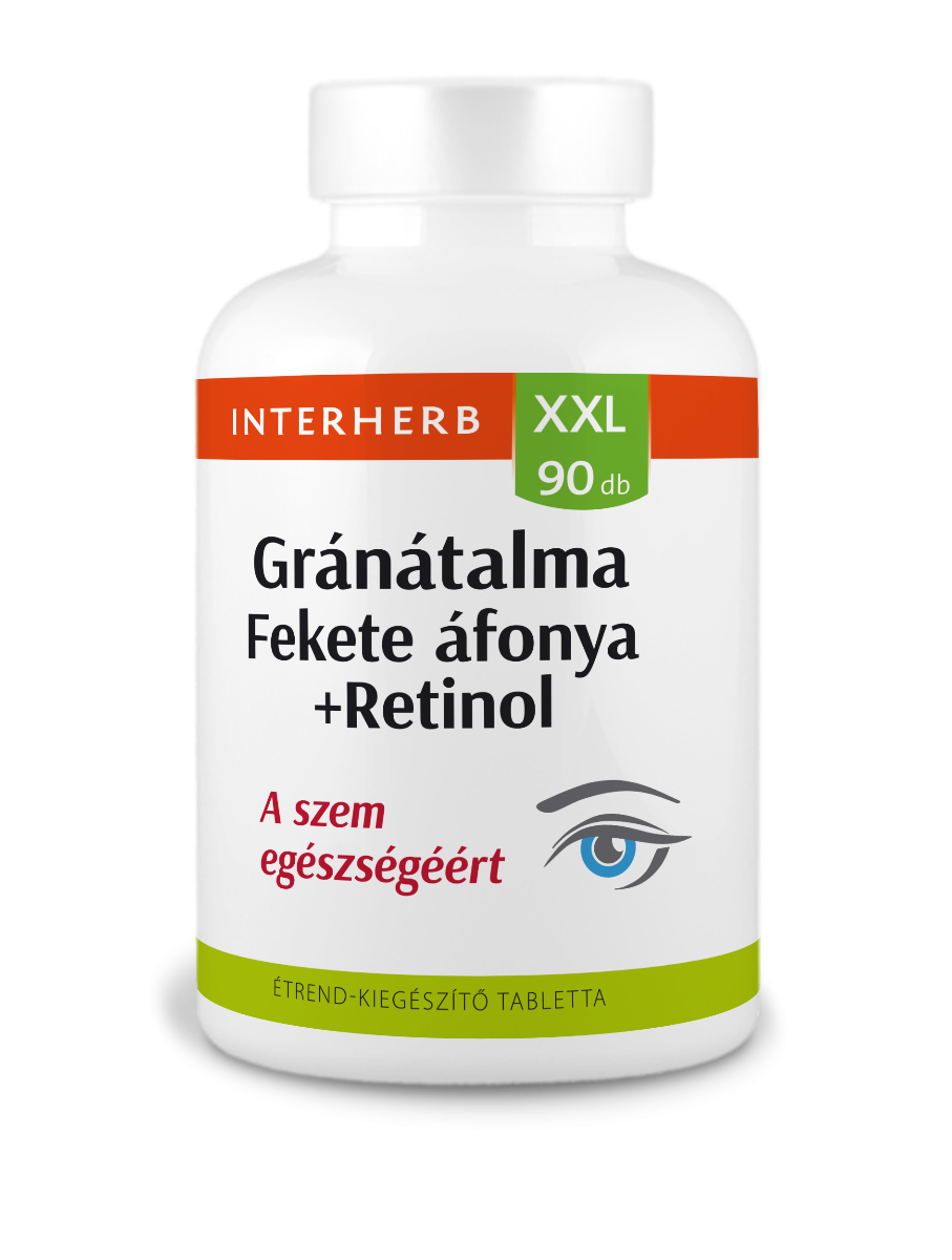 XXL Gránátalma Feketeáfonya+Retinol tabletta 