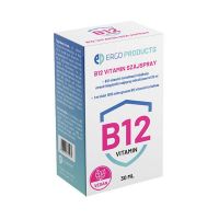 B12-vitamin folyékony étrend-kiegészítő szájspray édesítőszerrel