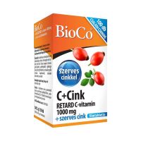 BioCo C-vitamin + Cink Retard 1000 mg étrend-kiegészítő filmtabletta