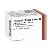 Ferretab Forte Plusz C 202,8 mg/0,8 mg/100 mg kapszula