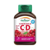 Jamieson C+D-vitamin 500mg/500NE szopogató tabletta cseresznye ízesítéssel