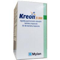 Kreon 25.000 egység gyomornedv-ellenálló kemény kapszula (Pingvin Product)