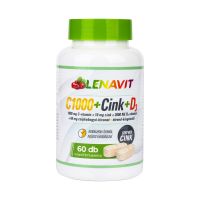 LenaVit C1000 + szerves cink + D3 2000 NE + 60 mg csipkebogyó étrend-kiegészítő