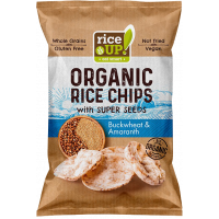 Rice Up Bio barna rizs chips hajdina amarant (Pingvin Product)