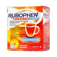 Rubophen Thermo cukormentes 500mg/10mg citromízű