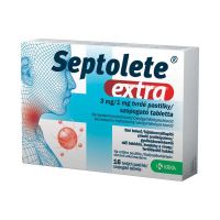 Septolete extra 3 mg/1 mg szopogató tabletta
